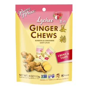 Image for Lychee Ginger Chews by Prince of Peace - 4oz