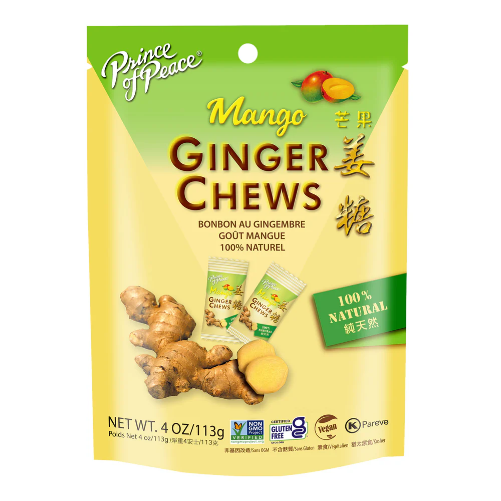 Image for Mango Ginger Chews by Prince of Peace - 4oz