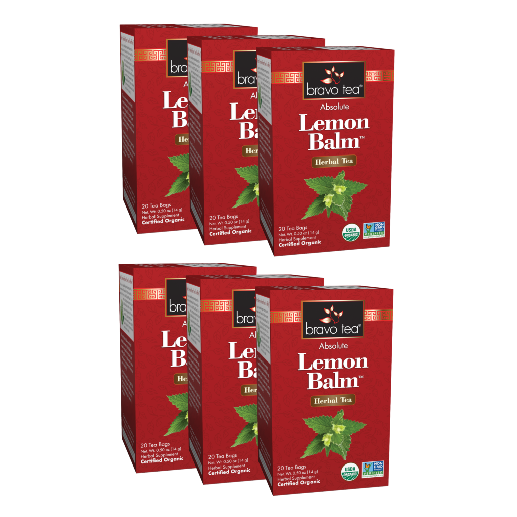 phot of Absolute Lemon Balm Tea (certified organic) - by Bravo Tea in 6 pack