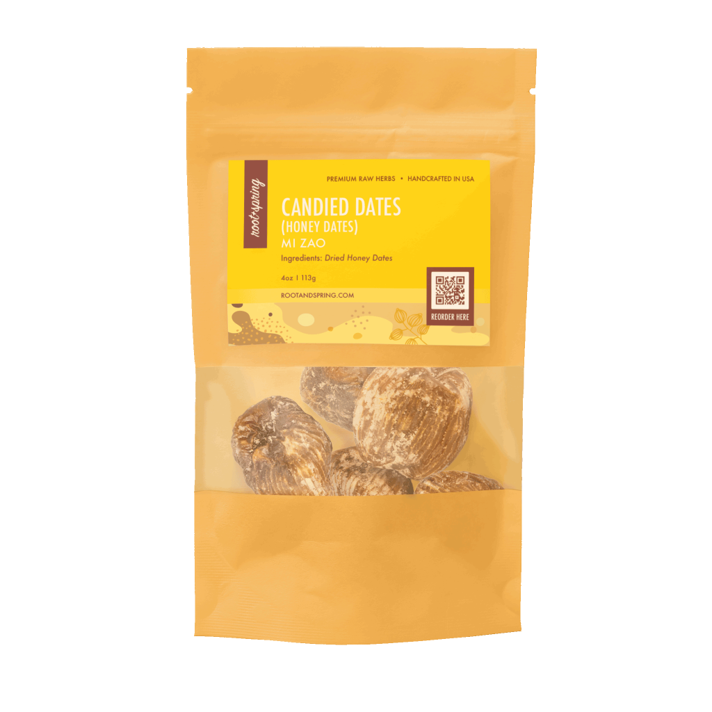 Image for root + spring's Premium Raw Herb Candied Dates or Mi Zao