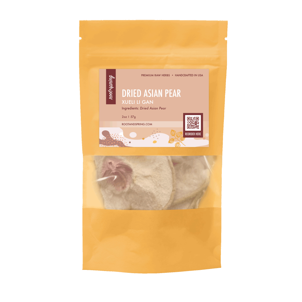 Image for root + spring's Premium Raw dried asian pear slices or Xue li gan