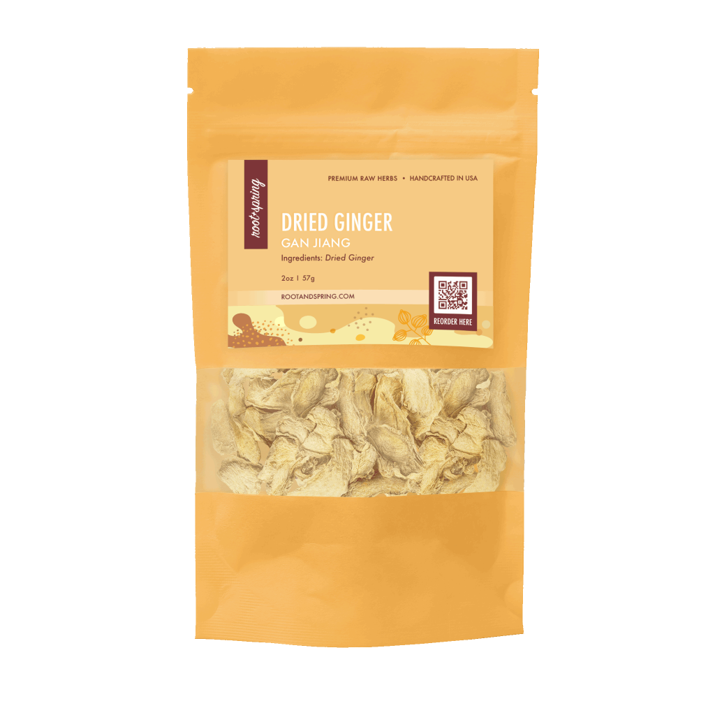 Image for root + spring's Premium Raw Dried ginger root or Gan Jiang