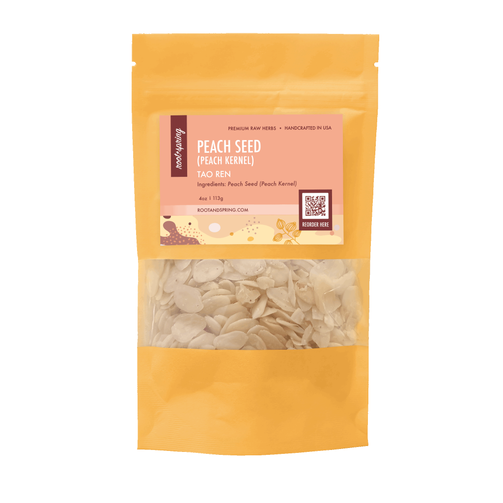 Image for root + spring's Premium Raw peach seed, peach kernel, tao ren