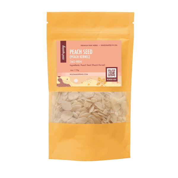 Image for root + spring's Premium Raw peach seed, peach kernel, tao ren