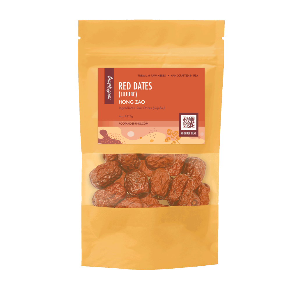 Image for root + spring's Premium Raw red dates, hong zao