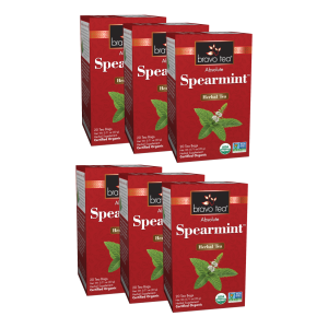Absolute Spearmint Tea (certified organic) - by Bravo Tea in 6 pack