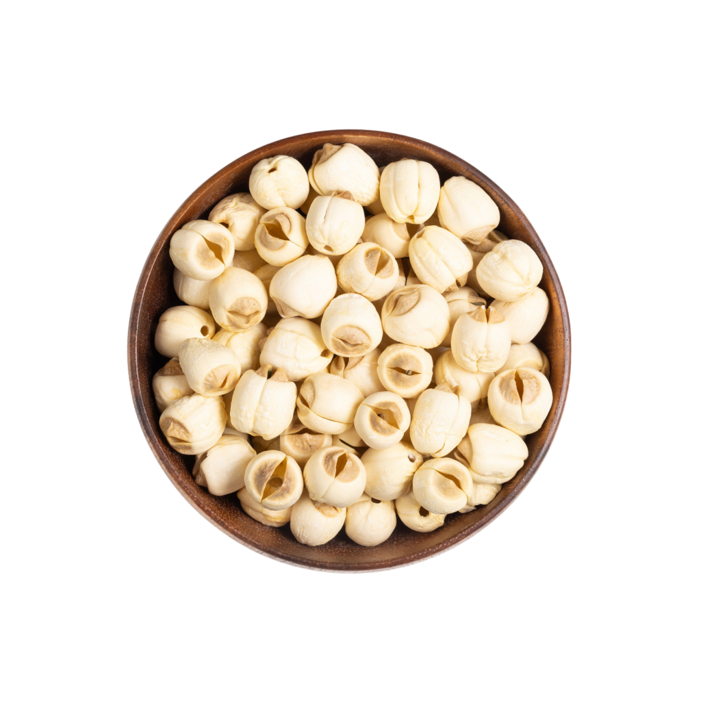 image of White Lotus Seed (Lian Zi) out of the bag