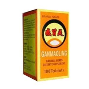 Box of 100 tablets of natural herbs dietary supplement. English and chinese text.