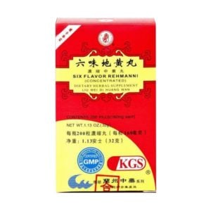Liu Wei Di Huang Wan - Six Flavor Rehmanni - Kingsway (KGS) Brand