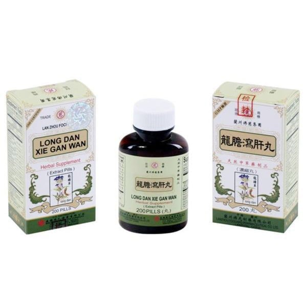 Bottle of 200 herbal supplement extract pills, with english and chinese text.