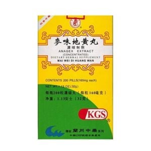 Mai Wei Di Huang Wan (Anagex Extract) - Kingsway (KGS) Brand