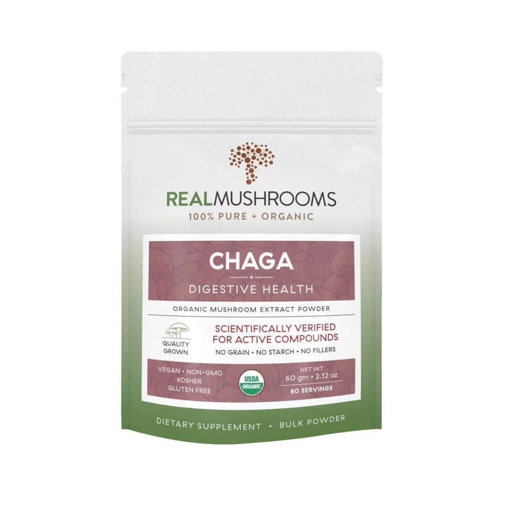 Resealable pouch of 60 servings of organic extract powder, scientifically verified for active compounds. Net weight 60 grams or 2.12 ounces.
