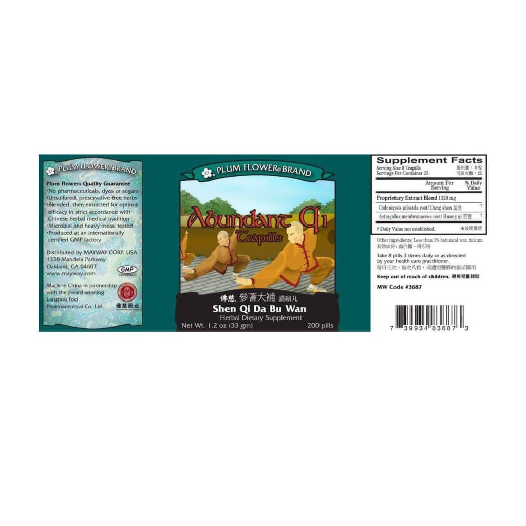 Label with supplement facts, ingredients, quality guarantee, direction, precaution, manufacturer information, and distributor contact. Text is written in english and chinese.