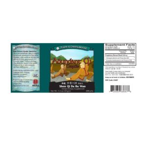 Label with supplement facts, ingredients, quality guarantee, direction, precaution, manufacturer information, and distributor contact. Text is written in english and chinese.