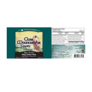 Label with supplement facts, ingredients, quality guarantee, directions, precautions, manufacturer information, and distributor contact.