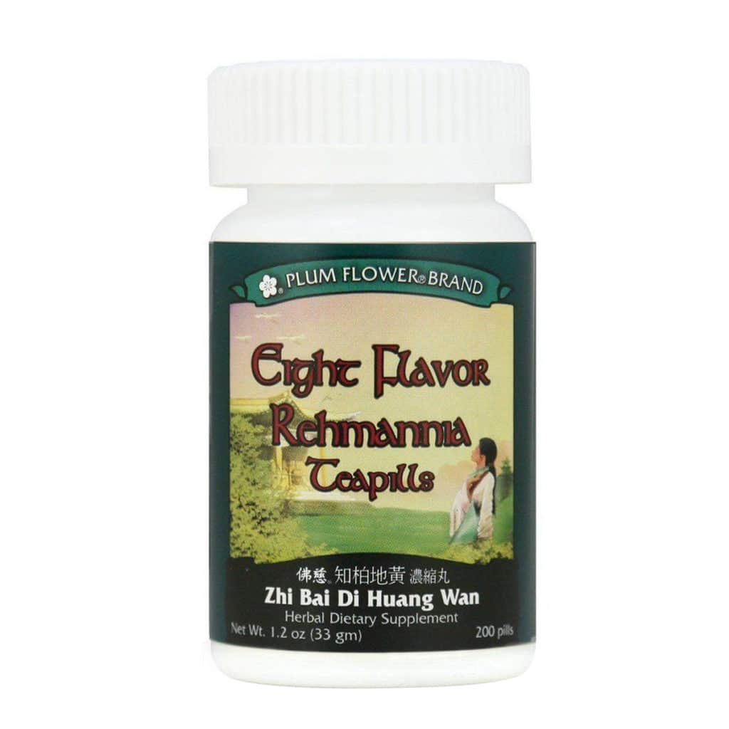 Bottle of 200 pills of herbal dietary supplement, net weight 1.2 ounces, or 33 grams. English and chinese text.