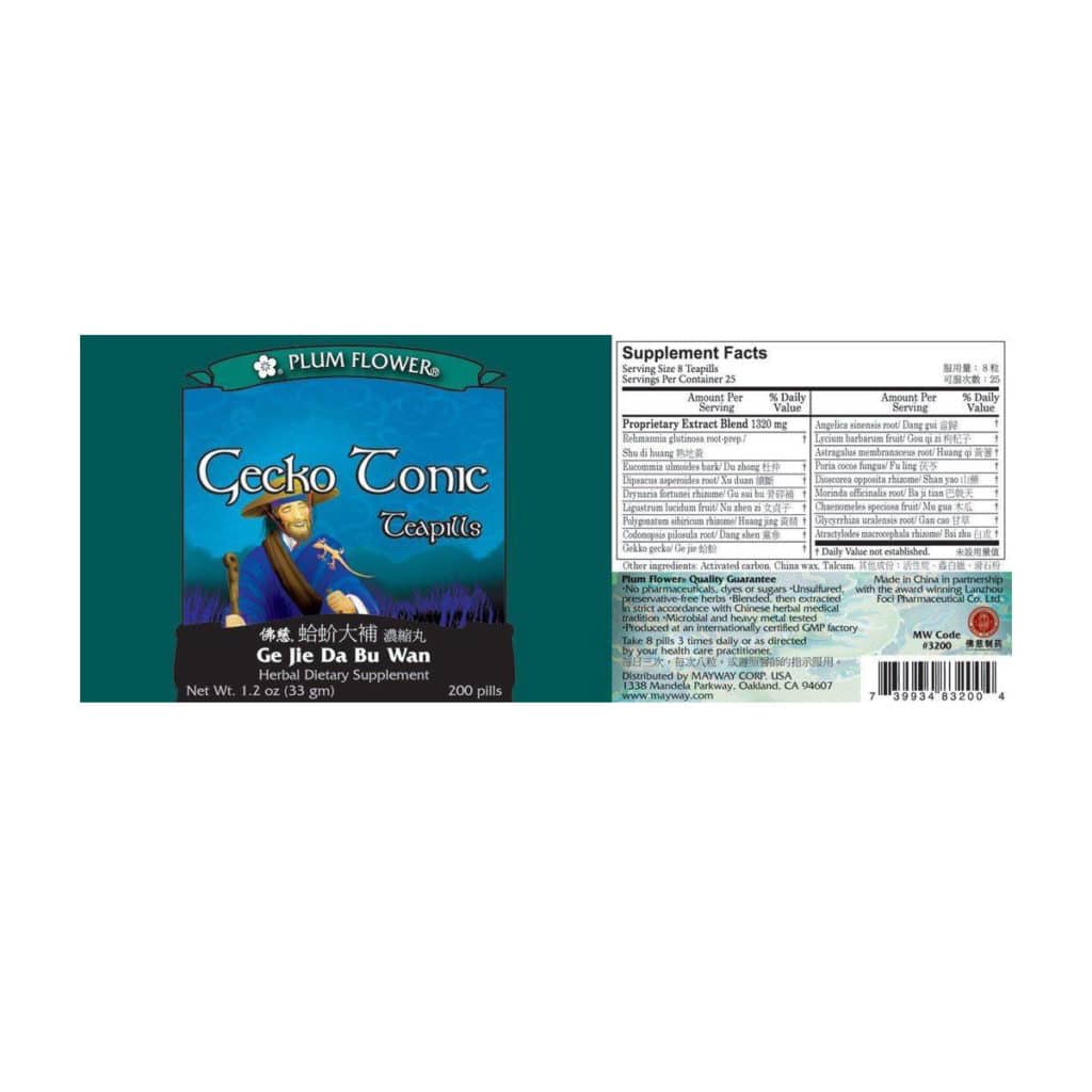 Label with supplement facts, ingredients, quality guarantee, directions, manufacturer information, and distributor contact.