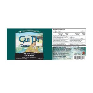 Label with supplement facts, ingredients, quality guarantee, directions, precaution, manufacturer information, and distributor contact. Text is written in english and chinese.