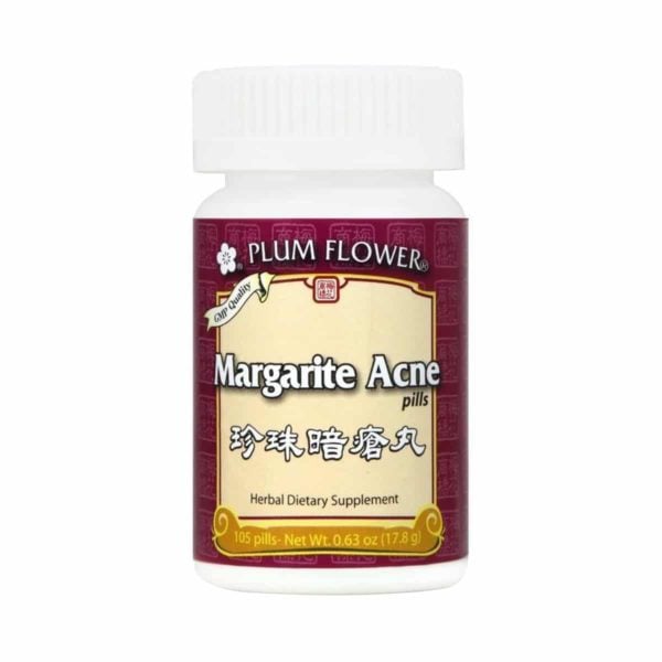 Bottle of 105 pills of herbal dietary supplement, net weight 0.63 ounce, or 17.8 grams. Text is written in english and chinese.