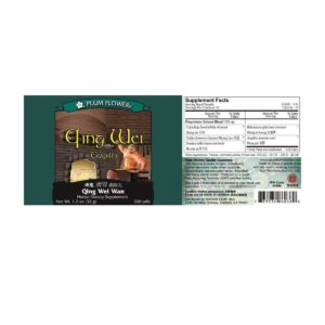 Label with supplement facts, ingredients, quality guarantee, directions, precautions, manufacturer information, and distributor contact. Text is written in english and chinese.