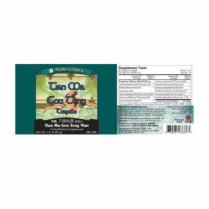 Label with supplement facts, ingredients, quality guarantee, directions, precautions, manufacturer information, and distributor contact. Text is written in english and chinese.