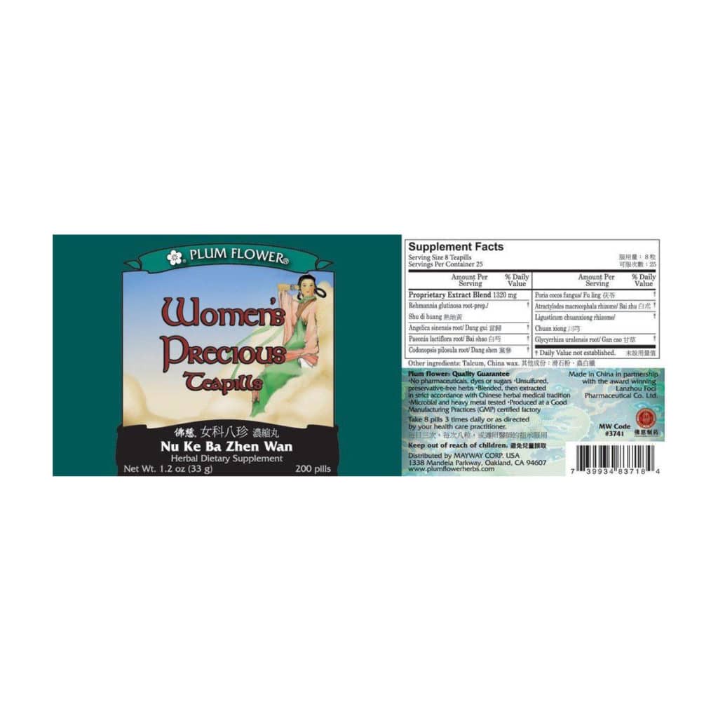 Label with supplement facts, ingredients, quality guarantee, directions, precaution, manufacturer information, and distributor contact. English and chinese text.