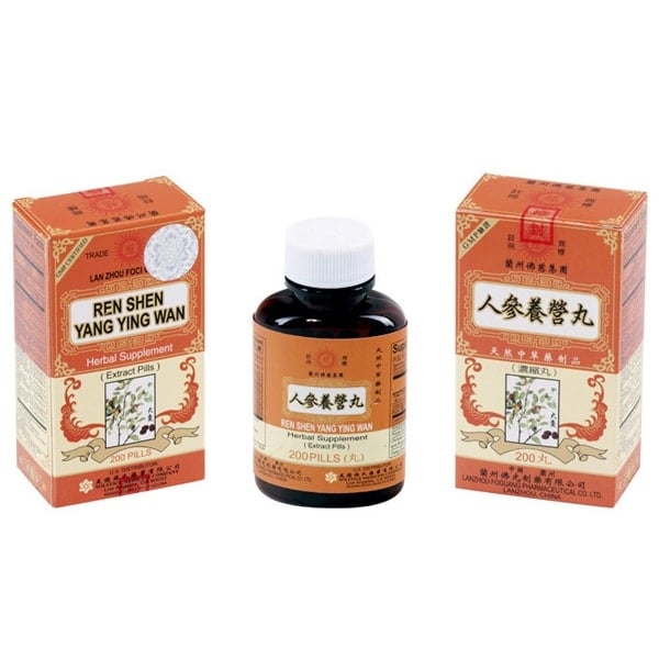 Bottle of 200 herbal supplement extract pills. Text is written in english and chinese.