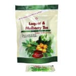 Pouch of 10 convenient single-serve packets of instant herbal beverage. Net weight 100 grams, or 3.52 ounces.