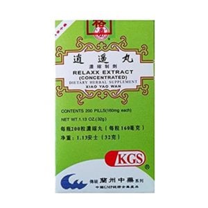 Box of 200 pills, 160 milligrams each, of concentrated dietary herbal supplement. Text is written in english and chinese.